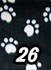 26. White on Black Paws - Click to view larger